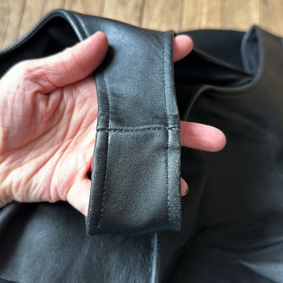 NWT Blaque Label Lamb Leather Bodycon Sheath Dress size L‎ - Picture 7 of 10